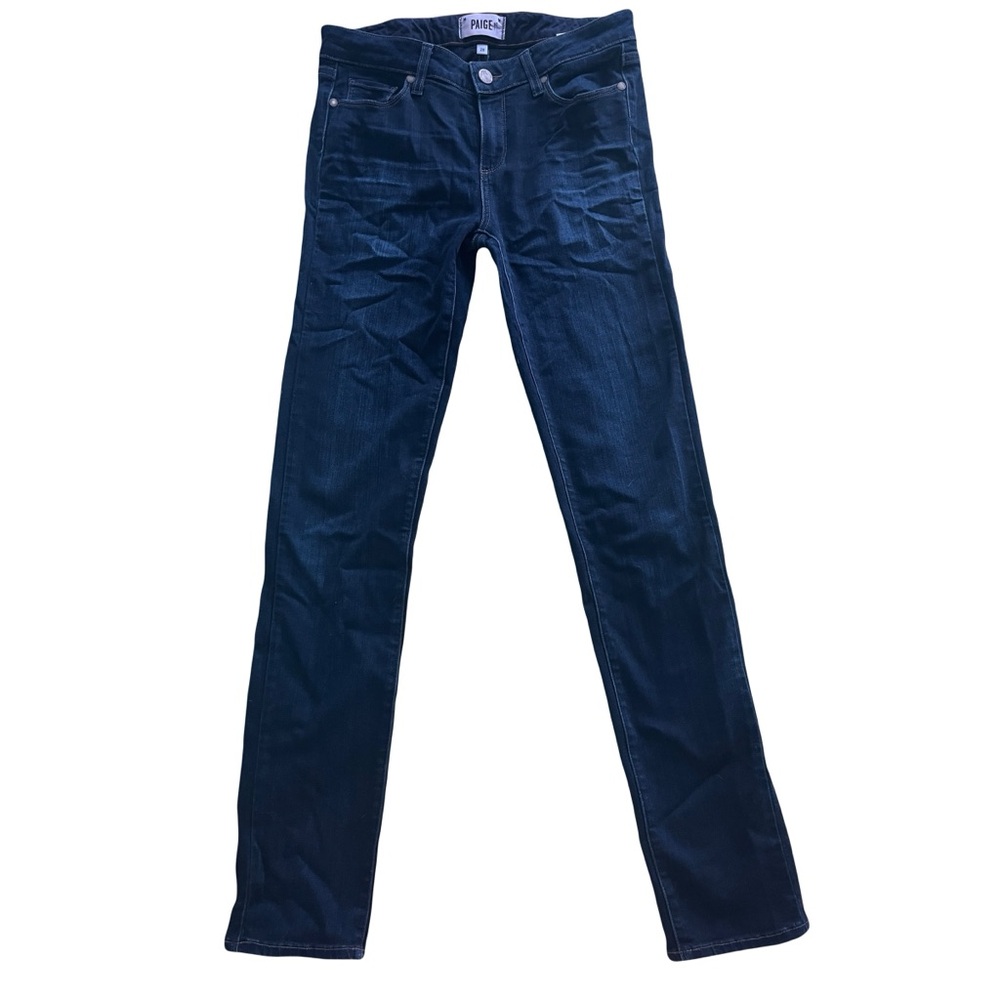 PAIGE Dark Indigo High-Rise Straight Jeans Sz28 /8